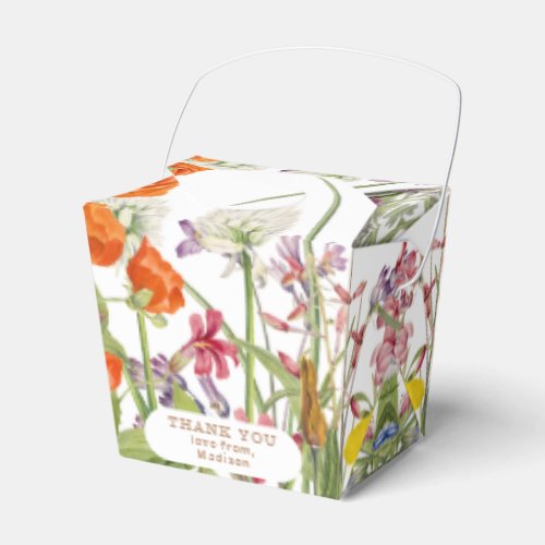 Colorful Wild Flowers Country Future Mrs Floral Favor Boxes