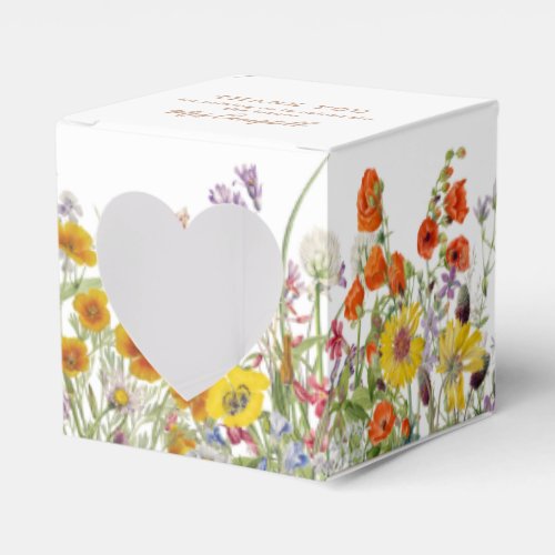 Colorful Wild Flowers Country Future Mrs Floral Favor Boxes