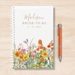 Colorful Wild Flowers Country Personalized Wedding Planner<br><div class="desc">Colorful Wild Flowers Country Personalized Bride-to-be Wedding Planner features pretty country flowers in orange,  yellow,  purple and pink on a white background with your personalized name. Personalize by editing the text in the text boxes provided. Designed for you by ©Evco Studio www.zazzle.com/store/evcostudio</div>