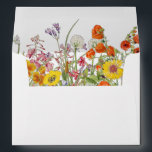Colorful Wild Flowers Country Wedding Envelope<br><div class="desc">Colorful Wild Flowers Country envelopes features pretty country flowers in orange,  yellow,  purple and pink on a white background with your personalized mailing address information on the reverse. Personalize by editing the text in the text boxes. Designed for you by Evco Studio www.zazzle.com/store/evcostudio</div>