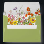 Colorful Wild Flowers Country Wedding Envelope<br><div class="desc">Colorful Wild Flowers Country envelopes features pretty country flowers in orange,  yellow,  purple and pink on a white background with your personalized mailing address information on the reverse. Personalize by editing the text in the text boxes. Designed for you by ©Evco Studio www.zazzle.com/store/evcostudio</div>