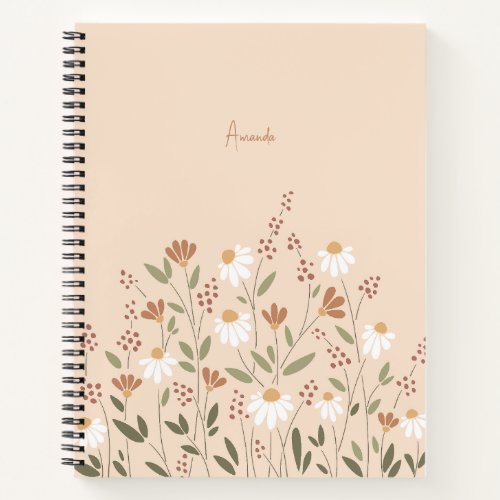 Colorful wild flowers II Notebook