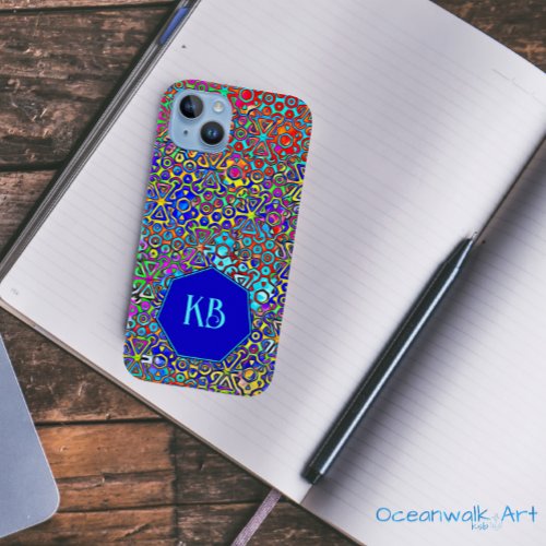 Colorful Wild Geometric Watercolor Art Case_Mate iPhone 14 Case