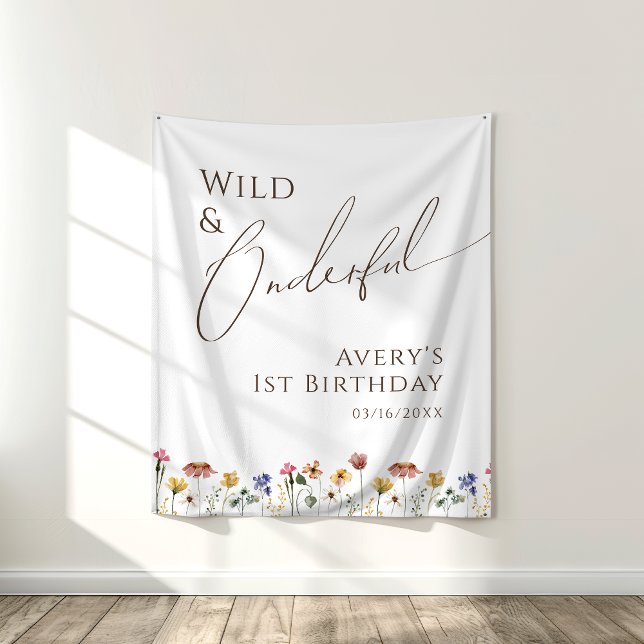 Colorful Wild & Onederful Birthday Backdrop (Creator Uploaded)