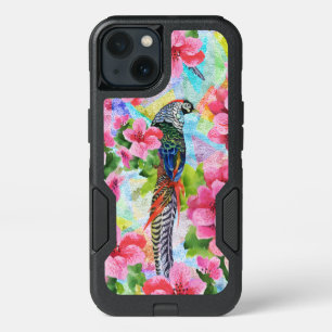 Colorful Wild Peasant In Tropical Pink Flowers iPhone 13 Case