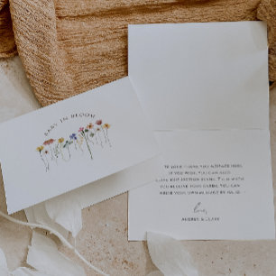 Colorful Wildflower Baby In Bloom Baby Shower Thank You Card
