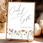 Colorful Wildflower Baby Shower Cards and Gifts Poster<br><div class="desc">This colorful wildflower baby shower cards and gifts poster is perfect for your simple, whimsical boho rainbow summer baby shower. The bright, enchanted pink, yellow, orange, and gold color florals give this product the feel of a minimalist elegant vintage hippie spring garden. The modern design is artsy and delicate, portraying...</div>