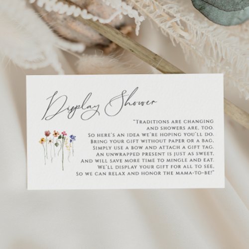 Colorful Wildflower Baby Shower Display Shower