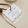 Colorful Wildflower Baby Shower Thank You Favor Tags