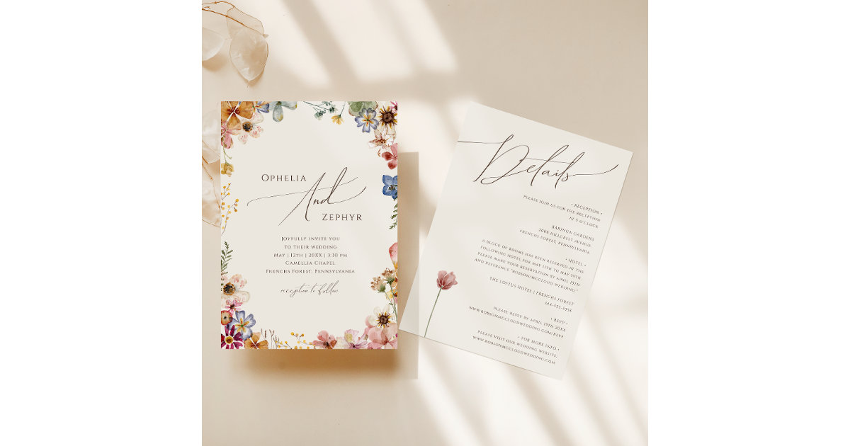 Double Monogram - Abundant Wedding Invitations