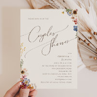 Colorful Wildflower | Beige Garden Couples Shower