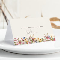 Colorful Wildflower | Beige Meadow Folded