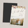 Colorful Wildflower | Beige Save The Date Magnetic Invitation