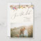 Colorful Wildflower | Beige Save The Date