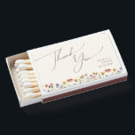 Colorful Wildflower | Beige Wedding Favor Matchboxes<br><div class="desc">These colorful wildflower | beige wedding favor matchboxes are perfect for your simple, whimsical boho rainbow summer wedding. The bright, enchanted pink, yellow, orange, and gold color florals give this product the feel of a minimalist elegant vintage hippie spring garden. The modern design is artsy and delicate, portraying a classic...</div>