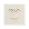 Colorful Wildflower | Beige Wedding Napkins