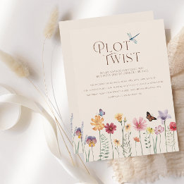 Colorful Wildflower Botanical Plot Twist Wedding Save The Date