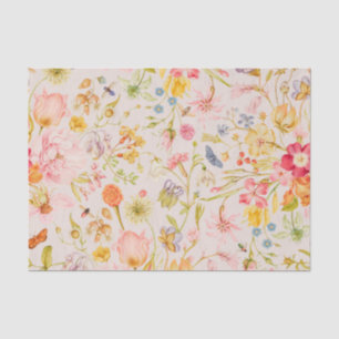 Colorful Wildflower Botanical Tissue Paper