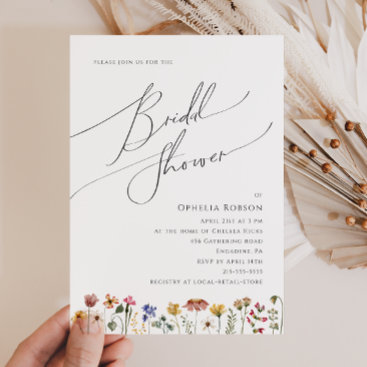 Colorful Wildflower | Bridal Shower Invitation