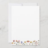 Colorful Wildflower | Bridal Shower Invitation (Back)
