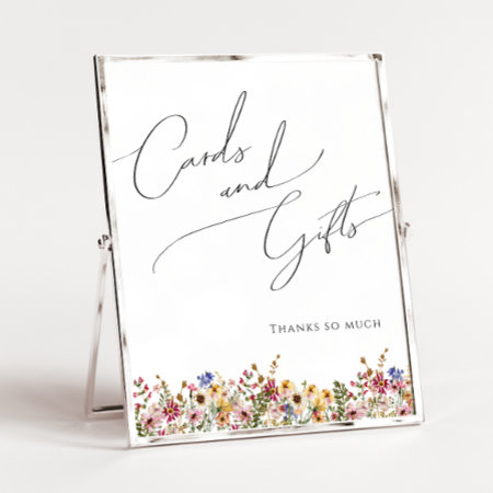 Colorful Wildflower | Cards And Gifts Sign