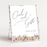 Colorful Wildflower | Cards And Gifts Sign at Zazzle