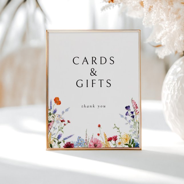 Colorful Wildflower Cards & Gifts Downloadable Poster (Creator Uploaded)