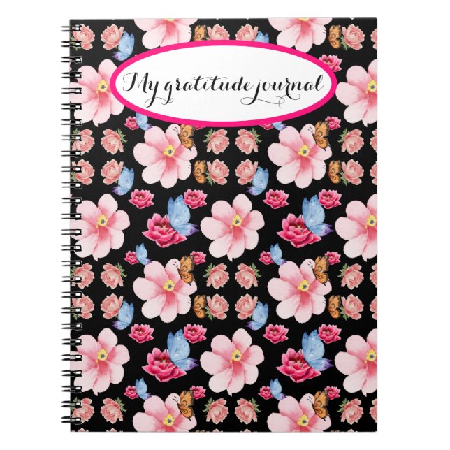 Colorful Wildflower Design Notebook (Front)