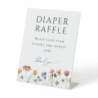 Colorful Wildflower Diaper Raffle Baby Shower