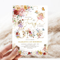 Colorful Wildflower Fairy Princess 1st Birthday