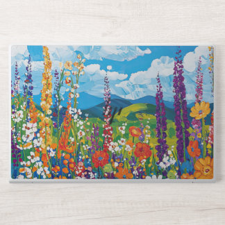 Colorful Wildflower Field HP Laptop Skin