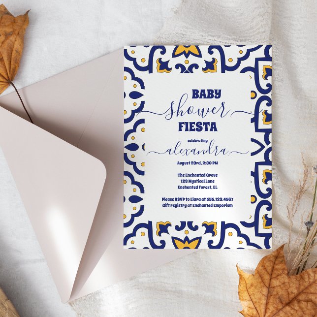 Colorful Wildflower Fiesta Senorita Baby Shower  Invitation (Creator Uploaded)