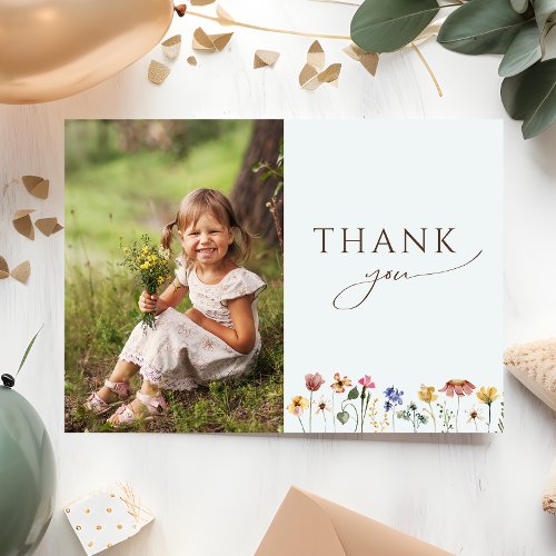 Colorful Wildflower Flat Photo Birthday Party