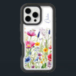 Colorful Wildflower Floral Personalized Name iPhone 16 Pro Max Case<br><div class="desc">Colorful Wildflower Floral Personalized Name iPhne 16 Pro Max Cases Phone Cases features your custom personalized name in modern calligraphy script typography. Give a personalized gift for Christmas,  birthday,  holidays,  Mothers' Day to mom,  sister,  best friends,  teachers and more. Designed by Evco Studio www.zazzle.com/store/evcostudio</div>