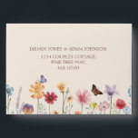 Colorful Wildflower Floral Wedding Envelope<br><div class="desc">Colorful Wildflower Floral Wedding Envelope - Add a soft botanical touch to your wedding mail with this cream envelope featuring hand-painted wildflowers and elegant script. A beautiful complement to floral,  spring,  or garden-themed weddings—perfect for invitations,  thank you cards,  or save the dates.</div>