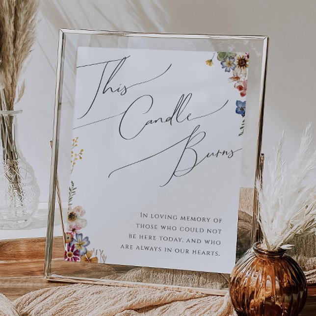 Colorful Wildflower Garden This Candle Burns Sign (Creator Uploaded)