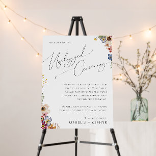Colorful Wildflower Garden Unplugged Ceremony Fo Foam Board