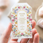 Colorful Wildflower Garden Wedding Party Favors Gift Tags<br><div class="desc">This elegant design features cheerful watercolor wildflowers mixed with lush greenery foliage. Personalize the favor tag with your wording. If you want to further re-arrange the style and placement of the text,  please press the "Click to customize further" button.</div>