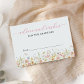 Colorful Wildflower Graduation Advice Wishes Enclosure Card