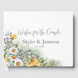 Colorful Wildflower Guest Book