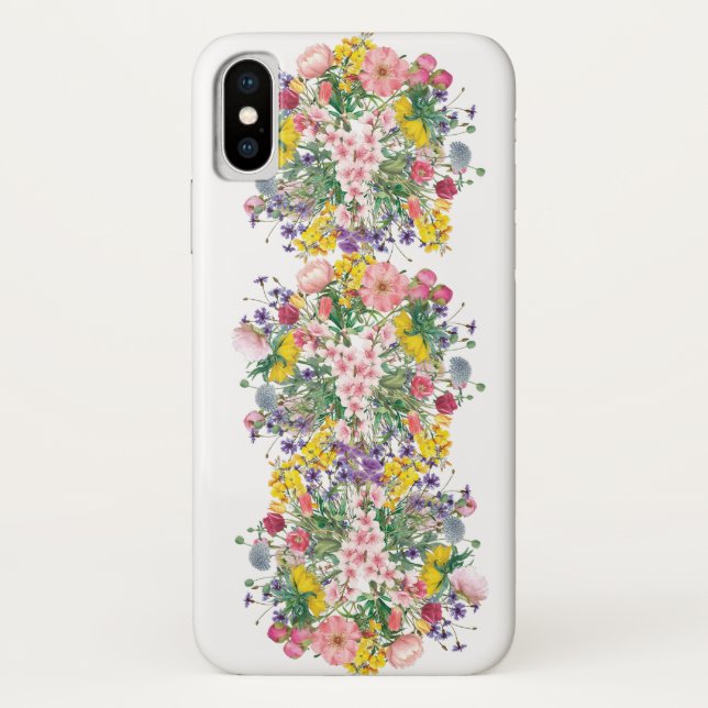 Colorful Wildflower iPhone Case (Back)
