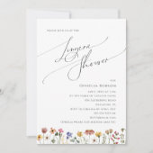 Colorful Wildflower | Lingerie Shower Invitation (Front)