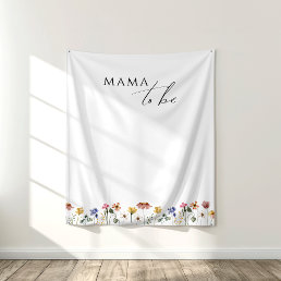 Colorful Wildflower Mama To Be Backdrop