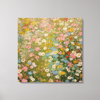 Colorful Wildflower Meadow 2 Canvas Print