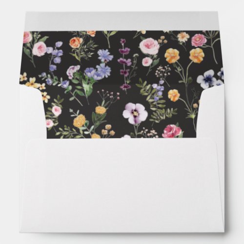Colorful Wildflower Meadow Floral Garden Envelope