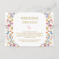 Colorful Wildflower Meadow Garden Wedding Details