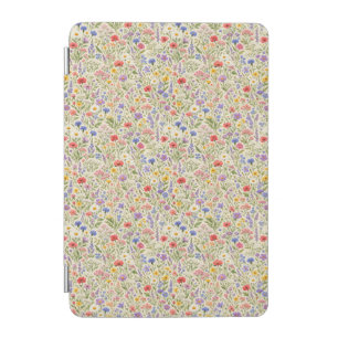 Colorful Wildflower Meadow Seamless Pattern iPad Mini Cover