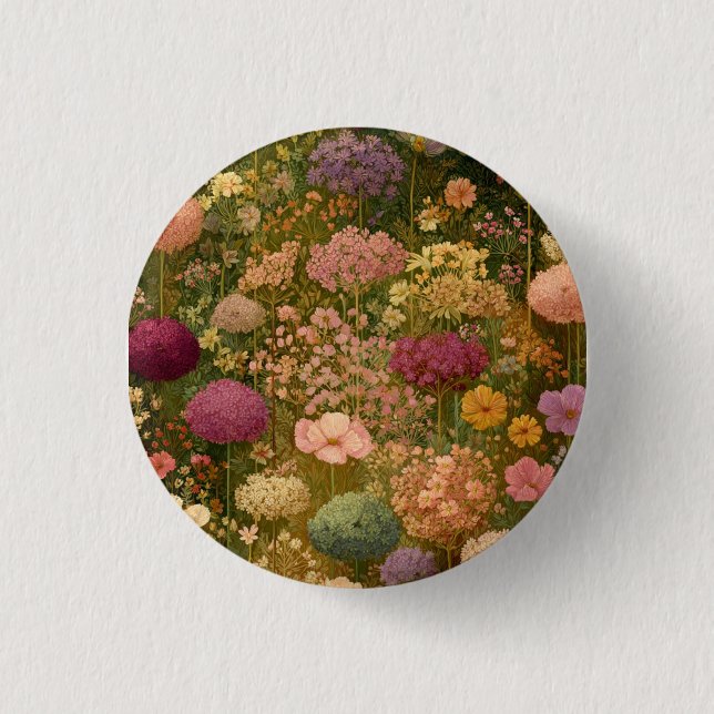 Colorful Wildflower Meadows 3 Button (Front)