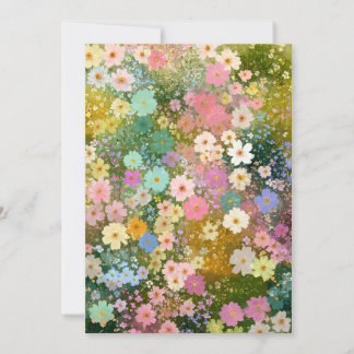 Colorful Wildflower Meadows 3 Invitation