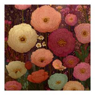 Colorful Wildflower Meadows 3 Poster